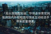 「观众席致胜加油：华体会体育官网 强调国内外啦啦团与球迷互动给选手带来能量爆发」