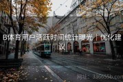 B体育用户活跃时间统计曝光｜优化建议