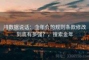 用数据说话：金年会的规则条款修改到底有多强？，搜索金年