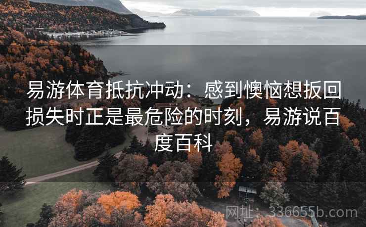 易游体育抵抗冲动：感到懊恼想扳回损失时正是最危险的时刻，易游说百度百科