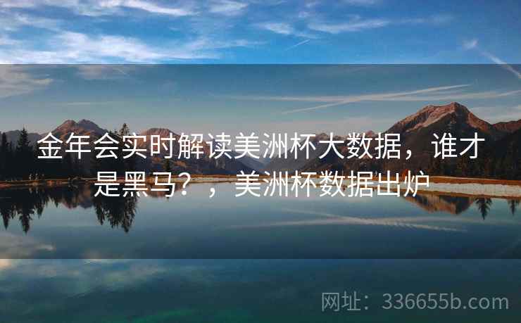 金年会实时解读美洲杯大数据，谁才是黑马？，美洲杯数据出炉