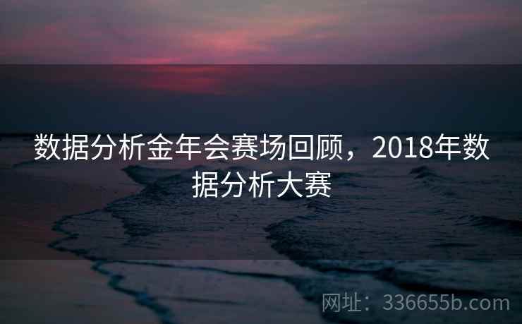 数据分析金年会赛场回顾，2018年数据分析大赛