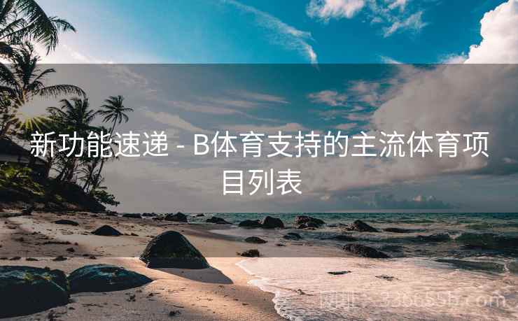 新功能速递 - B体育支持的主流体育项目列表
