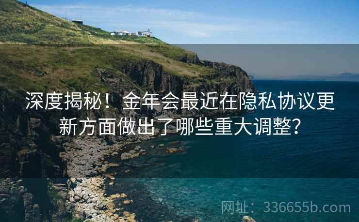 深度揭秘！金年会最近在隐私协议更新方面做出了哪些重大调整？