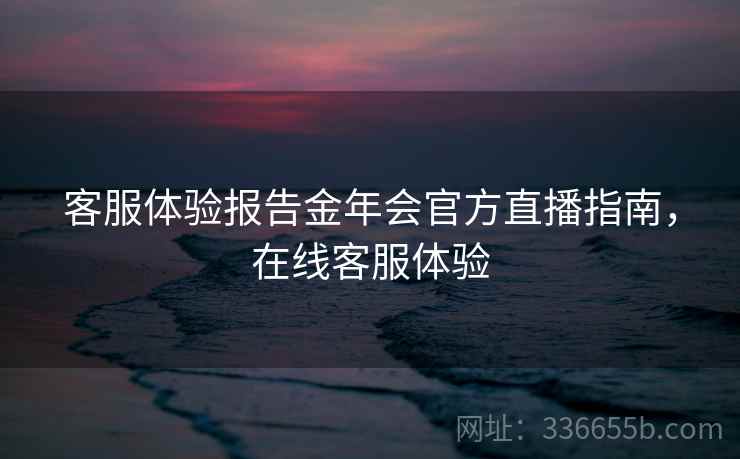 客服体验报告金年会官方直播指南，在线客服体验
